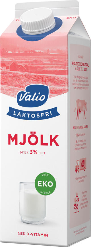 Mjölkdryck 3% Laktosfri Ekologisk