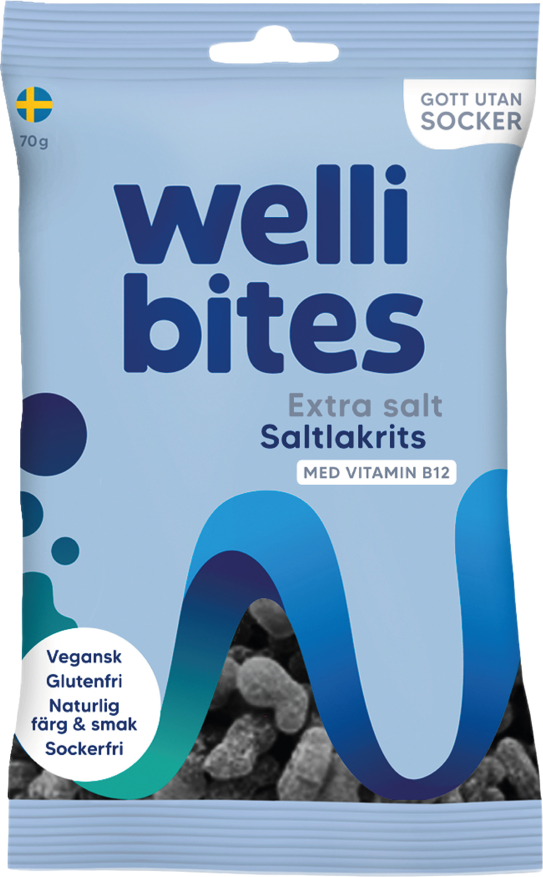 Saltlakrits Extra Salt Sockerfri