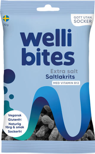Saltlakrits Extra Salt Sockerfri