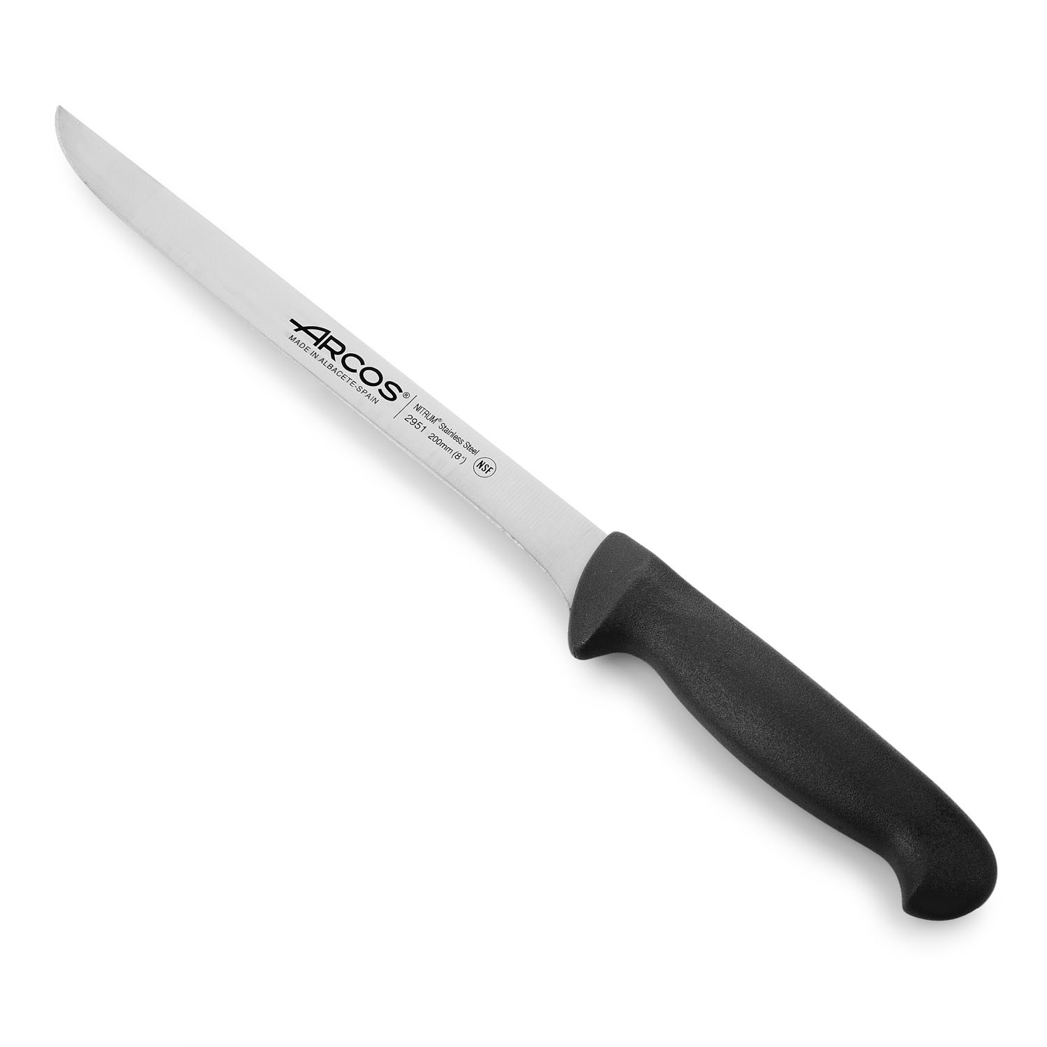 Filekniv Rostfrit Svart 20cm