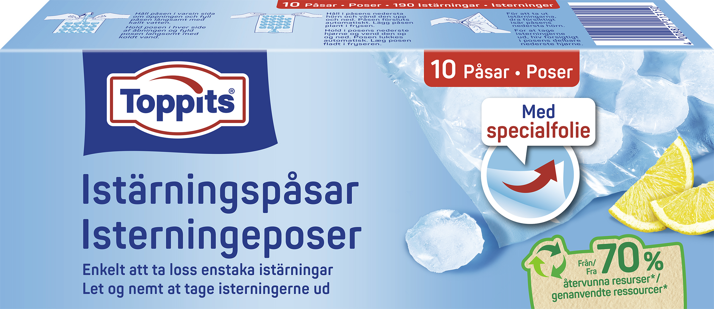 Istärningspåsar PE 10-pack