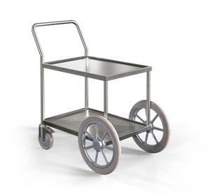 Vagn H78S Terräng Rostfri 66x48x90cm