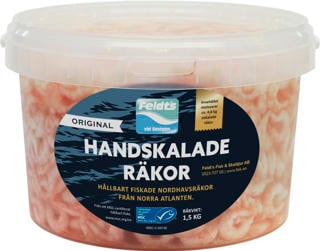 Handskalade Räkor i Lake Medium MSC