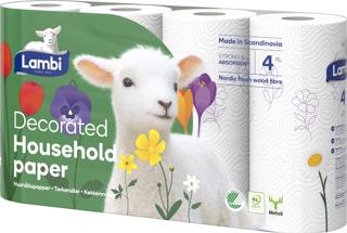 Hushållspapper Dekor 3-skikt 4-pack