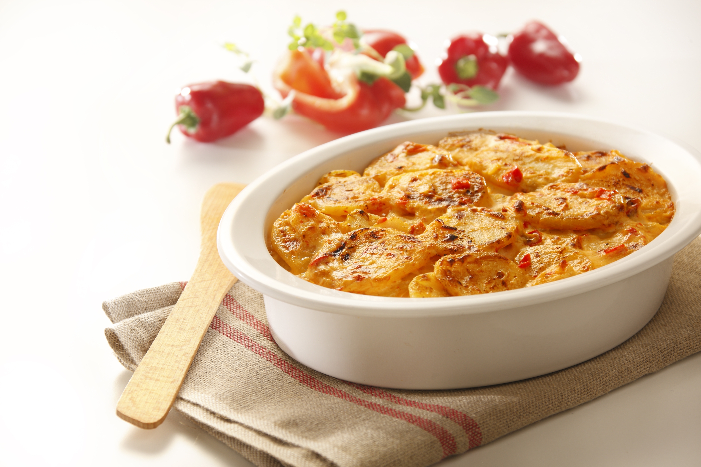 Potatisgratäng med paprika