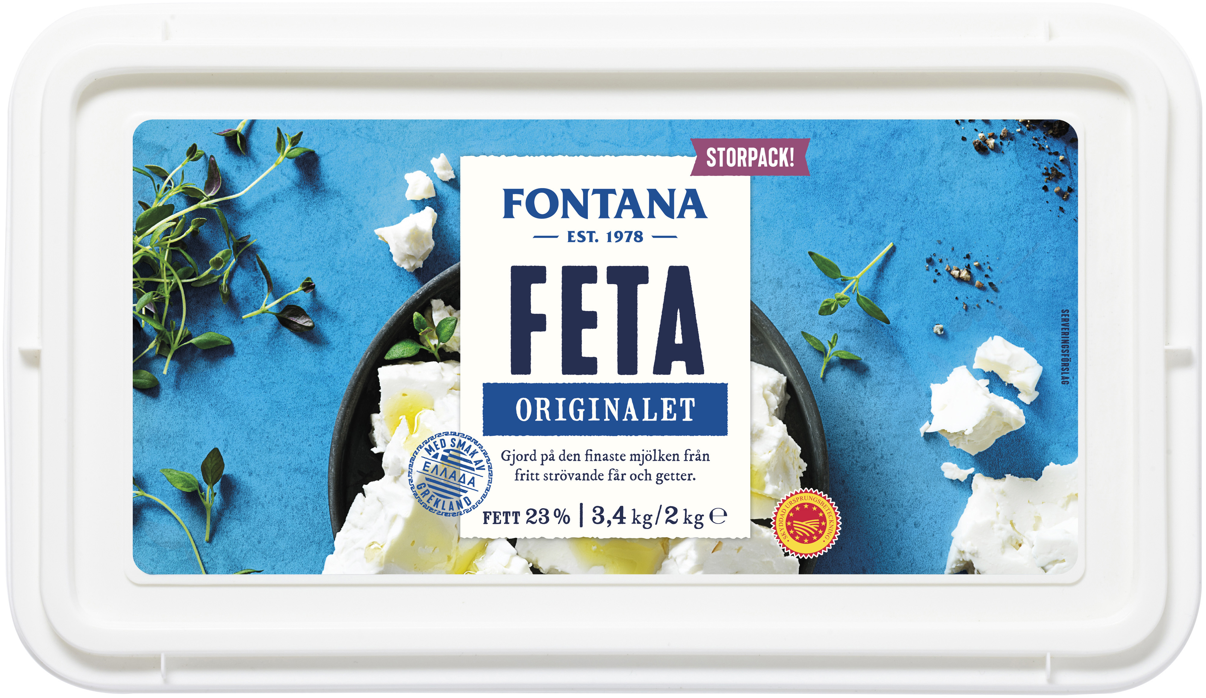 Fetaost Orginal 23% Hel