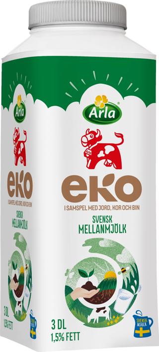 Mellanmjölk 1,5% EKO KRAV