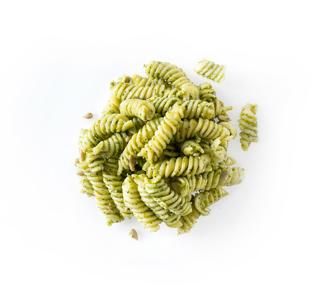 Basilikapasta med Solrosfrö