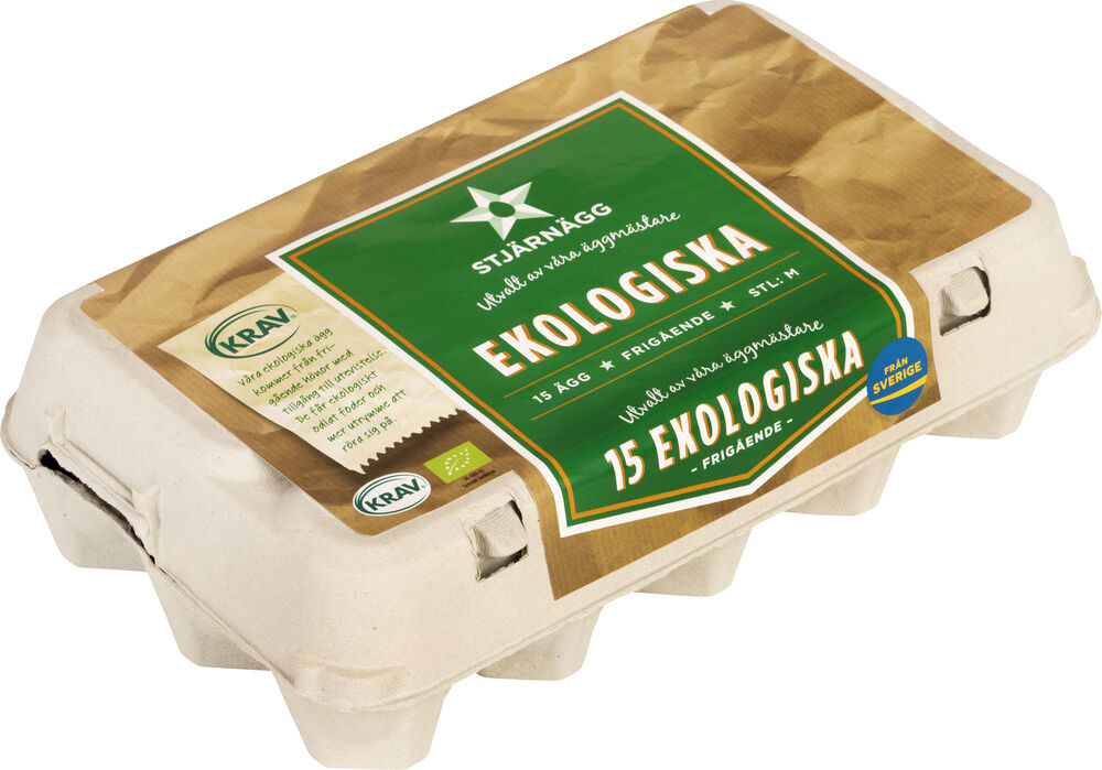 Ägg M 15-Pack EKO KRAV