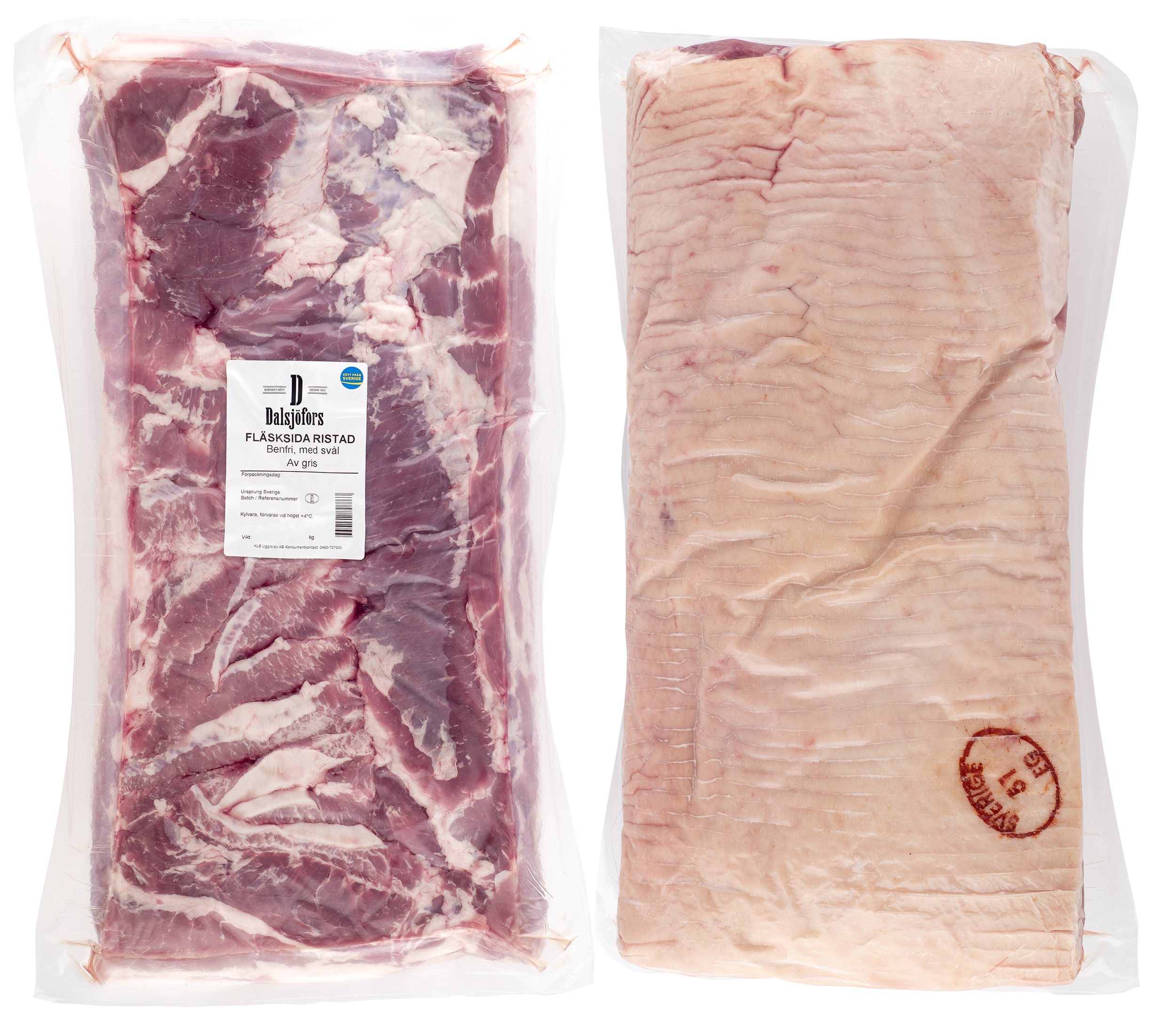 Fläsksida Benfri med Ristad Svål Sverige
