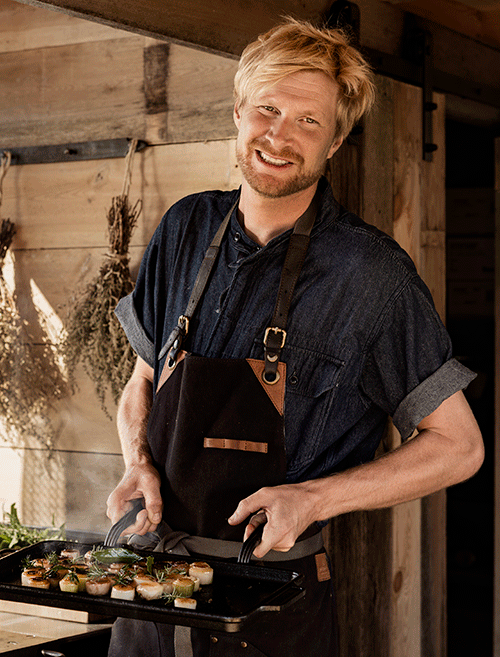 Luqaz Ottosson, krögare restaurang Rot på Furillen, Gotland. 